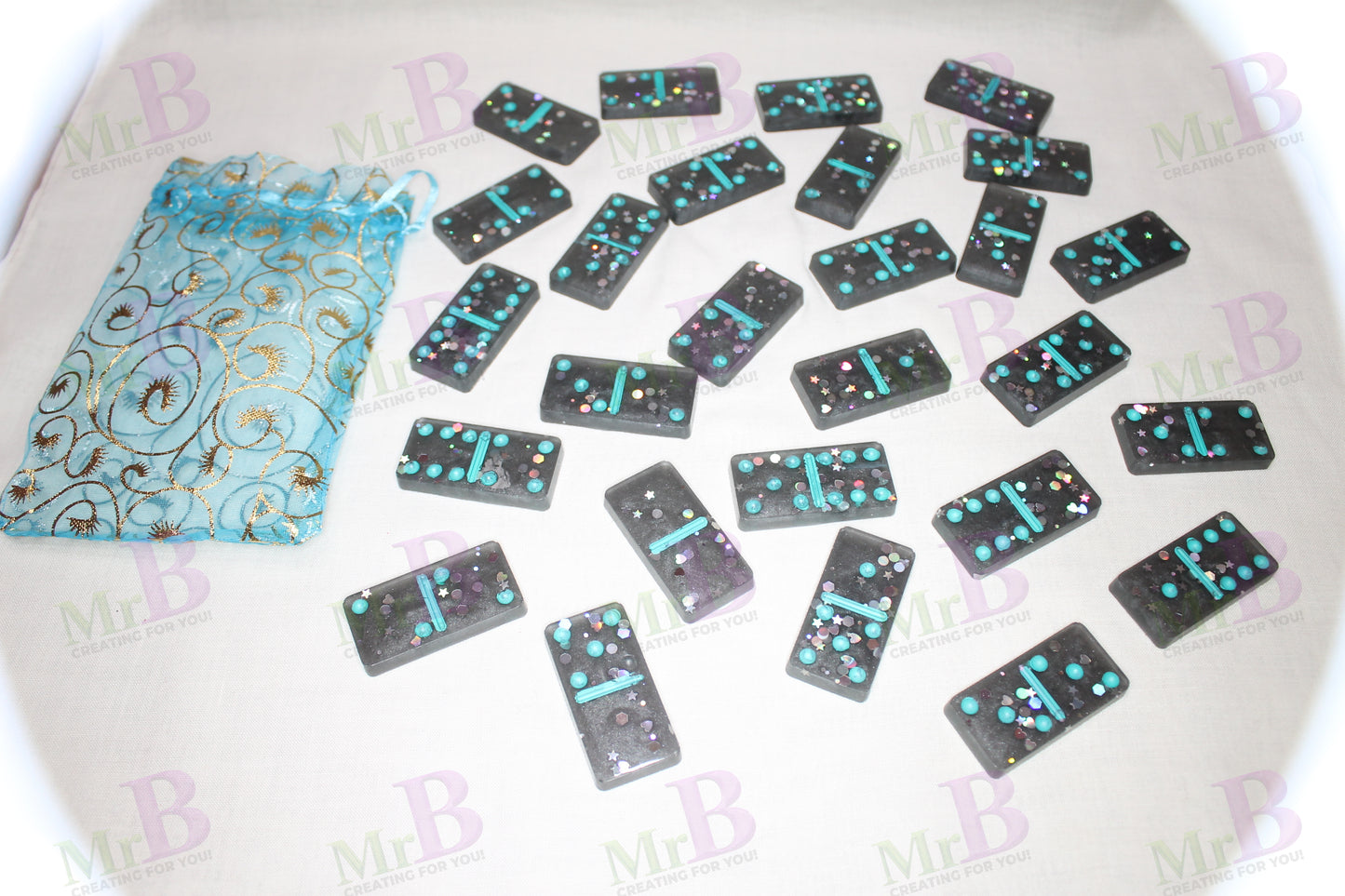 Galaxy Black Domino Set