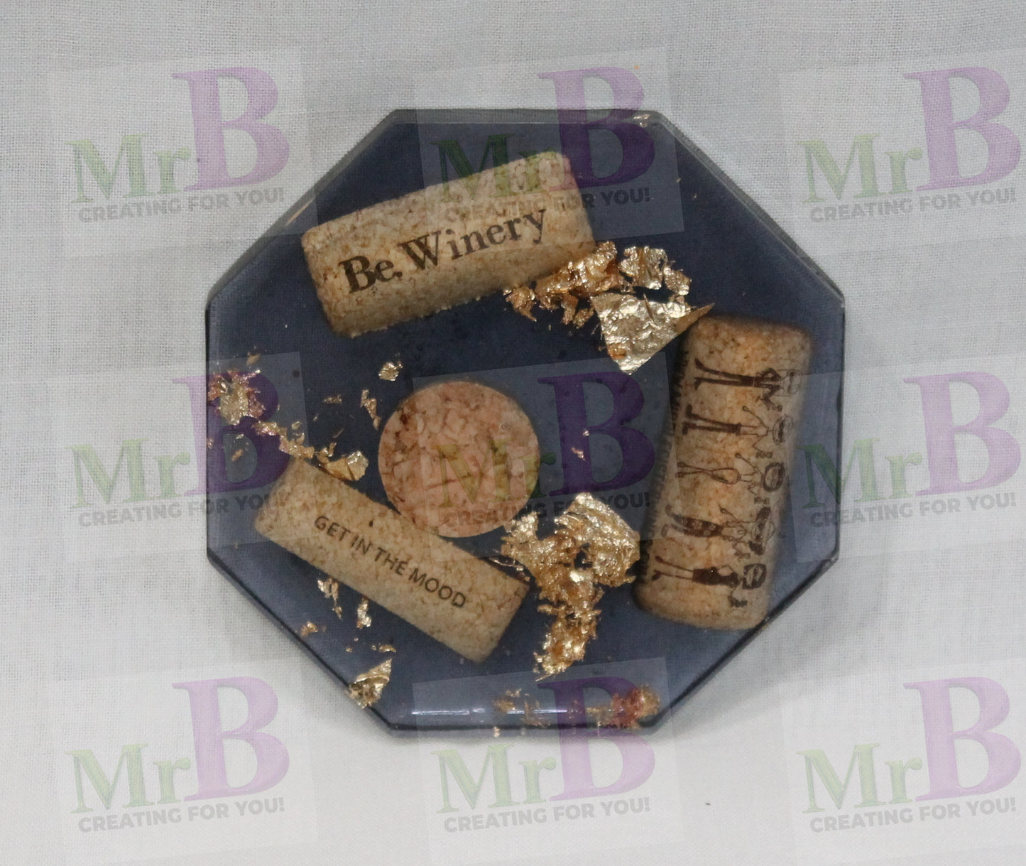Golden Pour Coaster Set