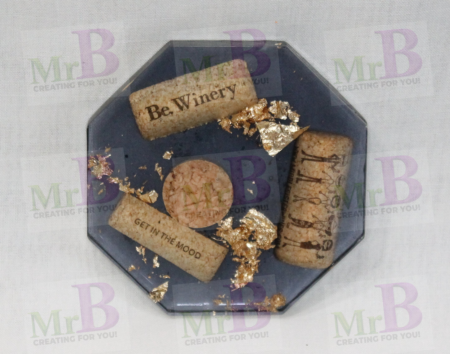 Golden Pour Coaster Set
