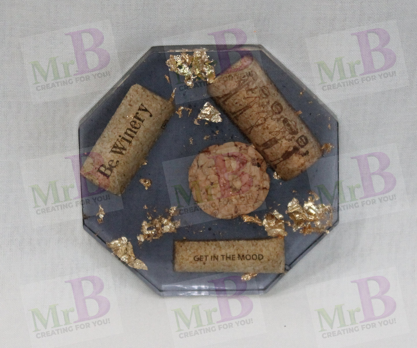 Golden Pour Coaster Set