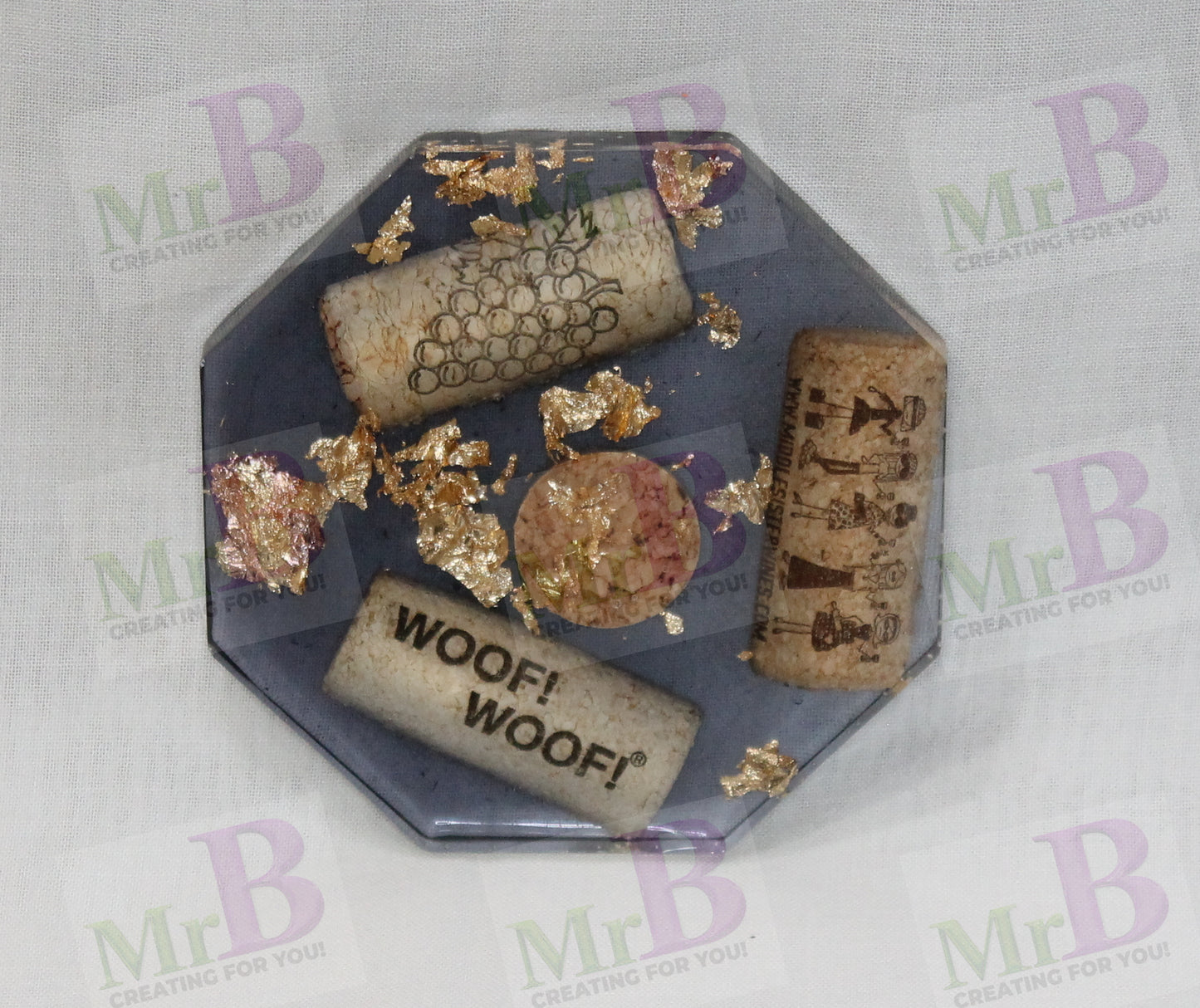 Golden Pour Coaster Set